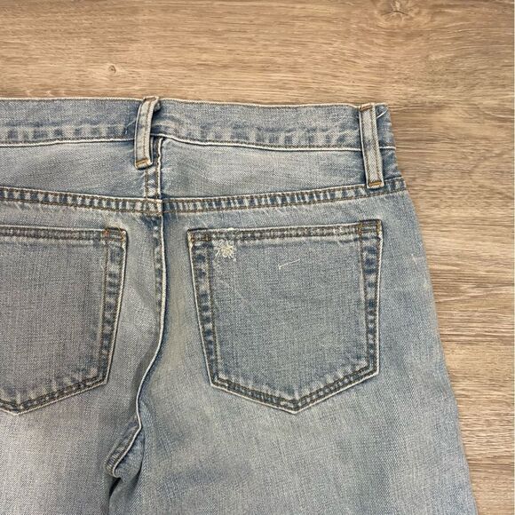 Simon Miller Jean Wide Leg Crop Unfinished Hem Light Wash Blue Denim Size 25 - Picture 13 of 13